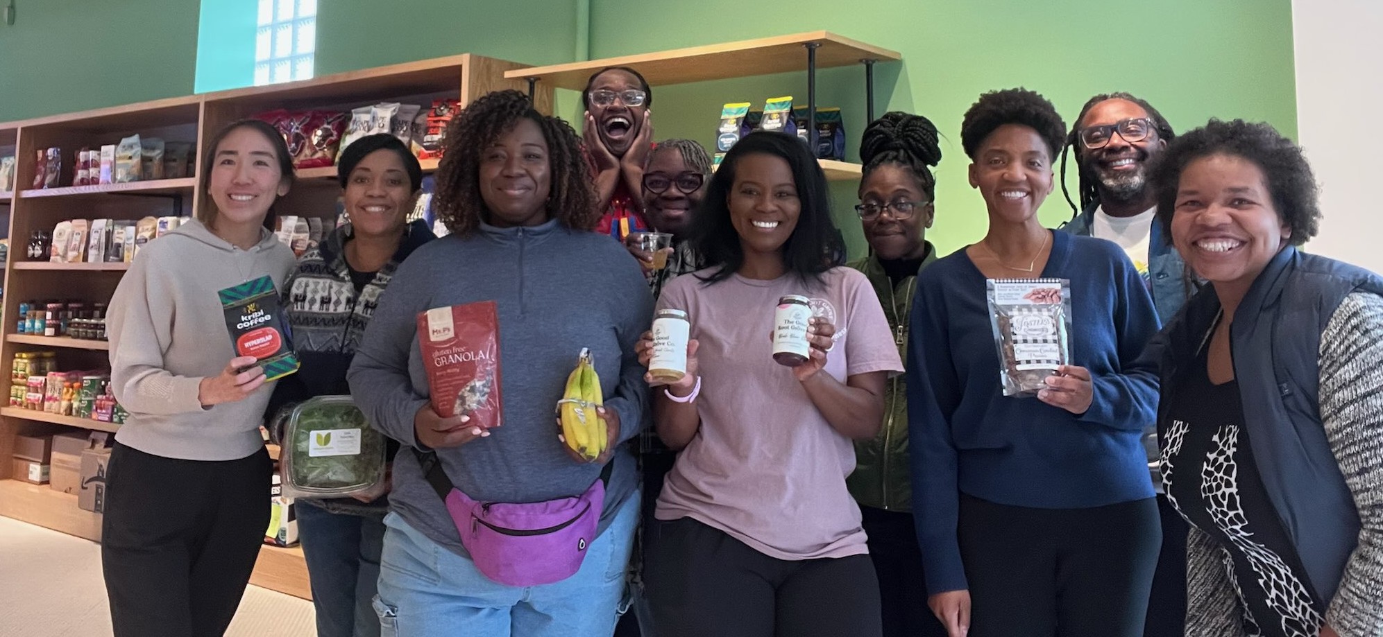 Group photo inside Southside Market & Cafe