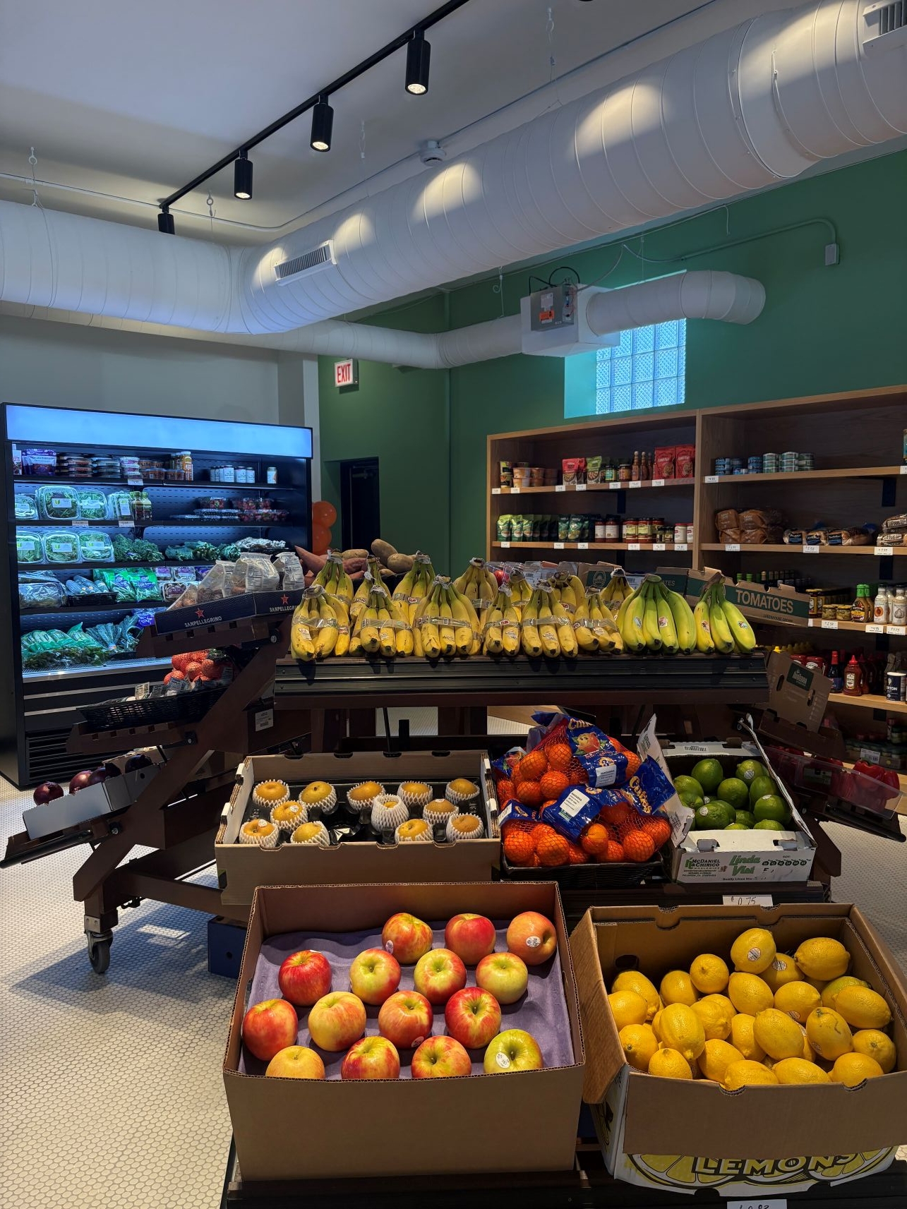 Produce section inside Southside Market & Cafe