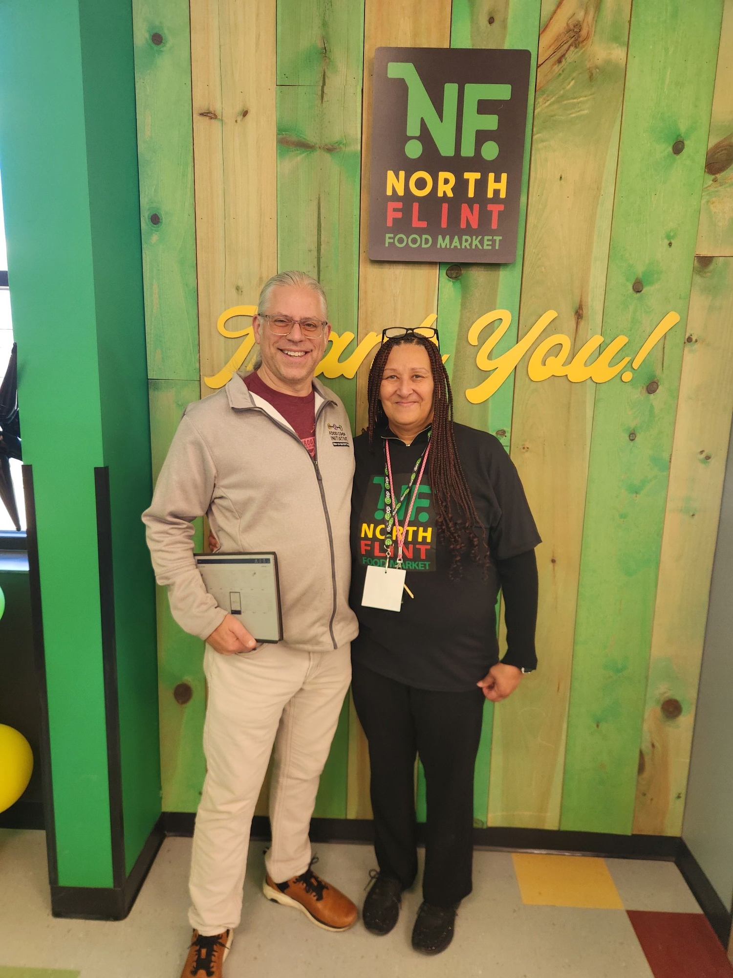 General Manager Patricia Wright (right) and Chris Dilley (left)