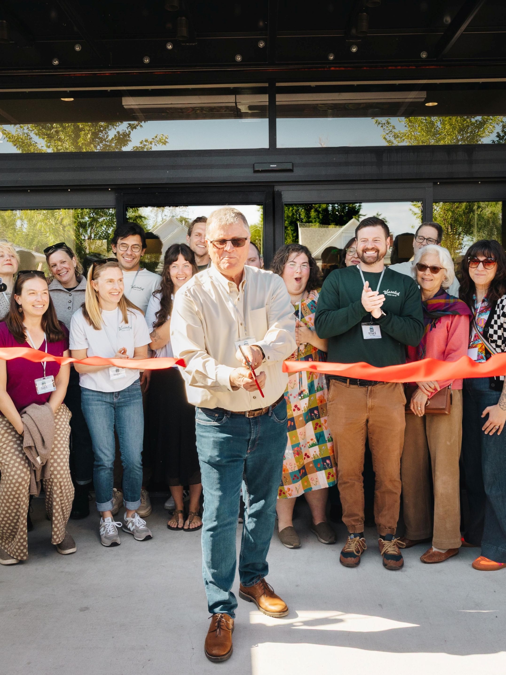 Ribbon cutting at the Wasatch Food Co-op Grand Opening