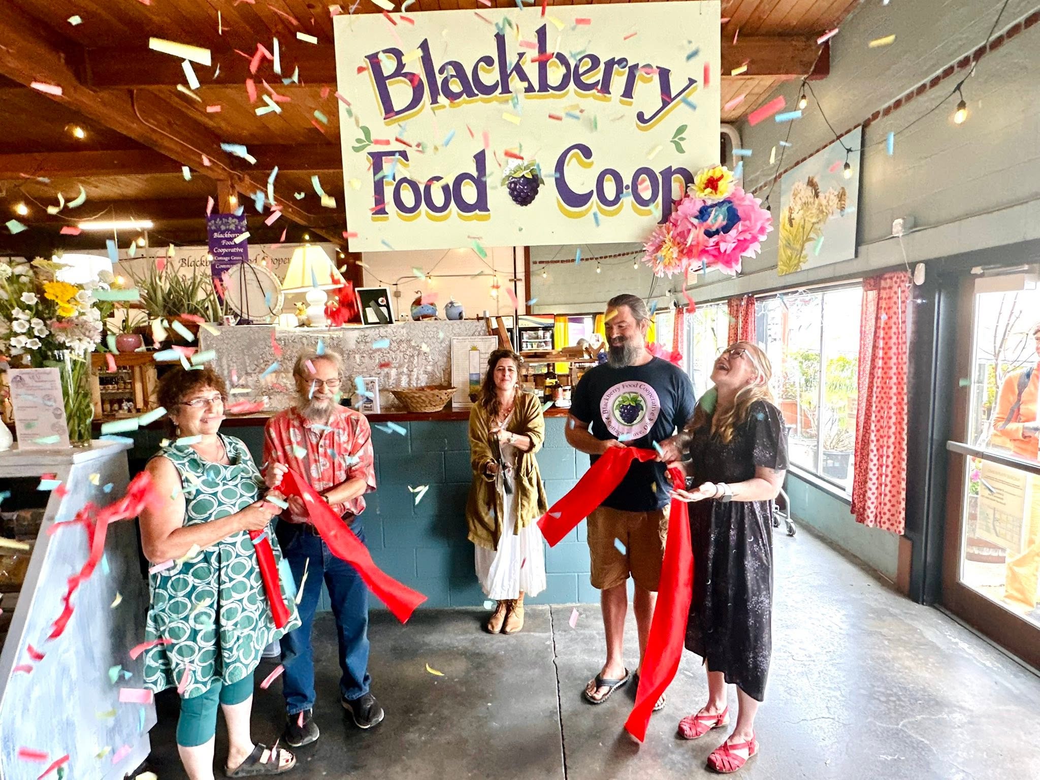 blackberry food co-op grand opening ribbon cutting