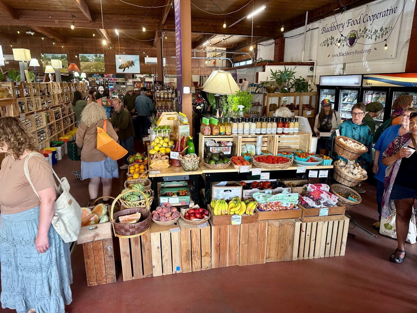 Shoppers at Grand Opening of Blackberry Food Cooperative