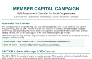 member capital campaign self-assessment checklist cover image