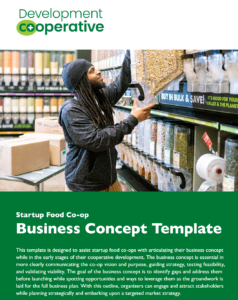 startup food co-op business concept template cover image startup food co-op business concept template cover image